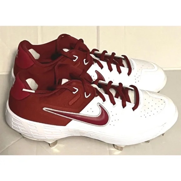 New Nike Alpha Huarache Elt 2 Crimson Tide Womens 9 Baseball Cleats BQ8022-104 - Picture 4 of 6